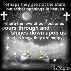 ones shine down to let us know they are happy quotes about loved ones ...