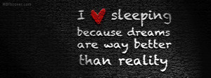 sleeping quotes Facebook cover photo for timeline in HD quality. Quote ...