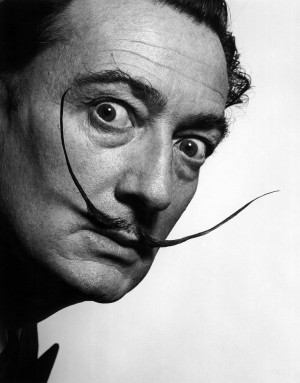 ... art Black and White vintage salvador dali fave Philippe Halsman