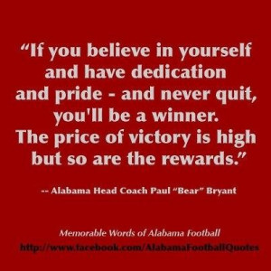 ... you believe in yourself and have dedication and pride football quote