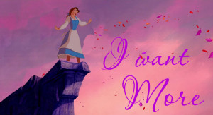 Disney Princess Belle on Pocahontas background