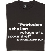 Samuel Johnson Patriotism Quote T-Shirt. Author of the ground breaking ...