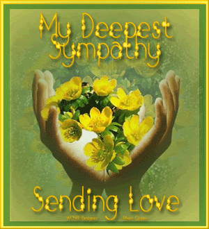 deepest sympathy yellow flower Image