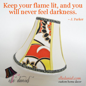 Custom Lamp Shade with Inspirational Quotes