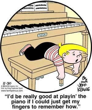 Playin' the piano ...