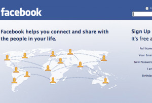 Page d'accueil de Facebook : les débuts