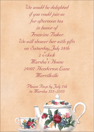 Tea Party Invitations