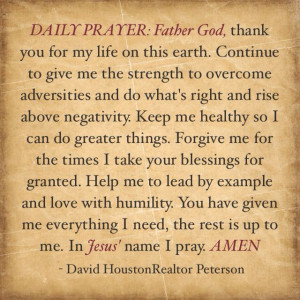 Daily Prayer-overcoming adversity