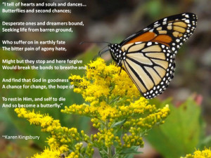 Addiction quote / recovery quote about change and butterflies. For ...