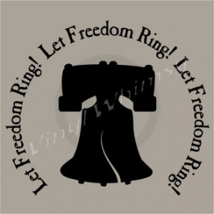 Vinyl Wall Art - Quote - Let Freedom Ring with Liberty Bell - Vinyl ...