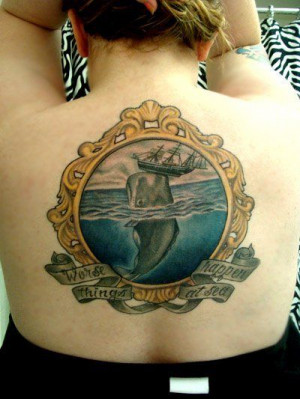 Moby Dick’s inspired backpiece.