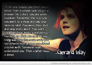 gerard Way Quote Picture by SetofftheRomance - Inspiring Photo