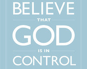 Sky Blue Dare Quote Typography Dare to Believe That God Is In Control ...