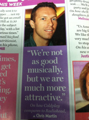 Coldplay Chris Martin His Band Music Pic Bored