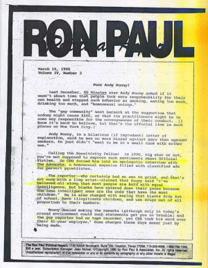 The Racist Quotes from Ron Paul's Newsletter