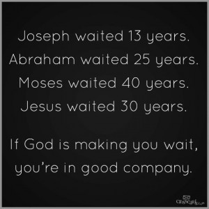 If God is making you wait