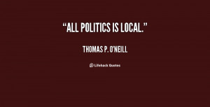 All Politics Is Local Quote