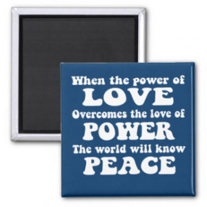 The Power of Love Refrigerator Magnet
