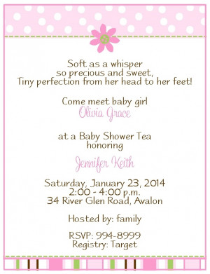 Come meet the new baby! Baby Shower Invitation for after the baby ...