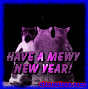 your MySpace feline friends a Happy Mew Year with our cat New Years ...
