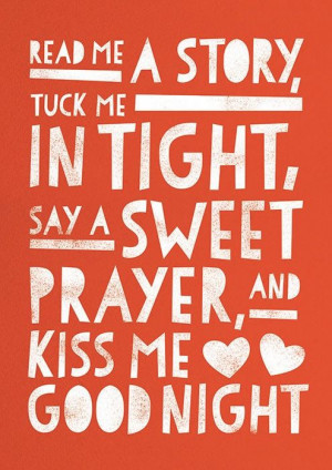 Kiss Me Goodnight/ Baby Nursery Quote