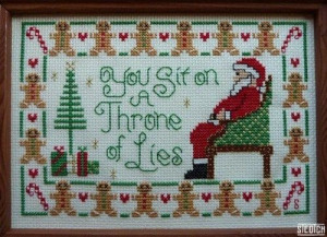 you smell like beef and cheese you don t smell like santa cross stitch ...