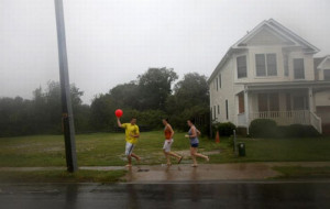 Having Fun in the Hurricane Irene