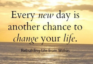 New day via Rebuilding Life from Within on Facebook