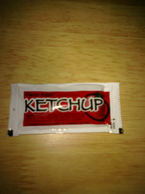 ... the Ketchup . There's an ornamental font I can stand behind or on