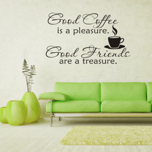 GOOD-COFFEE-GOOD-FRIENDS-KITCHEN-WALL-STICKER-Quote-decal-Art-Decor