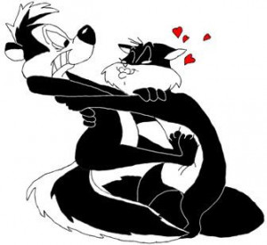 Pepe Le Pew with the tables turned