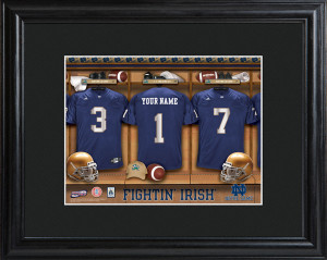 Home > Bar Signs > Personalized College Football Locker Room Print