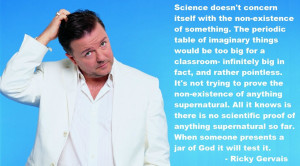 Science doesn’t concern itself with the non-existence of something ...