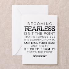 Divergent - Fearless Quote Greeting Cards for