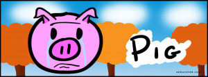 Sad Pig Facebook Cover