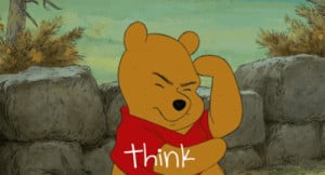 pooh bear think