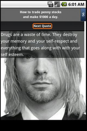 Kurt Cobain quotes - screenshot
