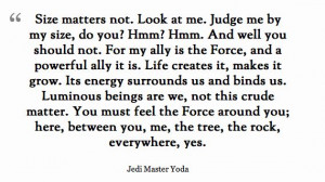 Yoda Wisdom. Small but mighty