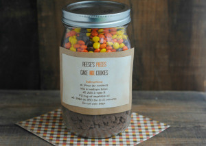 12 Days of DIY Gifts in a Jar: Reese’s Pieces Cookies in a Jar