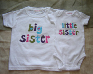Custom Big Sister/Little Sister Shi rt Combo (NOT Personalized) ...