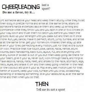 Reasons why cheering is a sport