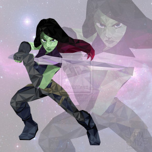 Guardians Of The Galaxy Gamora Drawing