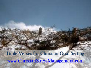 Bible verses for Setting Goals