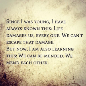 We mend each other -allegiant