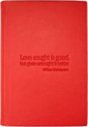 Shakespeare Quote Cover in Red