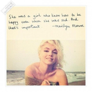 Girl who knew how to be happy quote