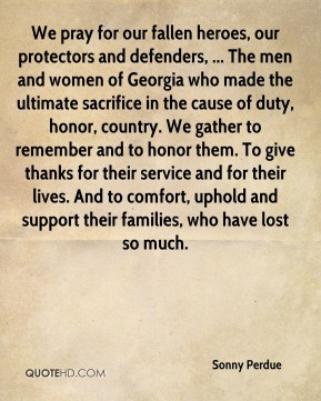 Quotes Honoring Our Fallen