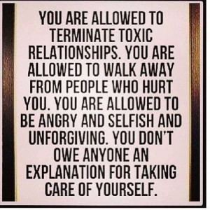 You are allowed to put yourself first. In fact you are no use to ...