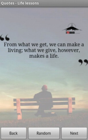 View bigger - Life Lessons - Free Quotes for Android screenshot