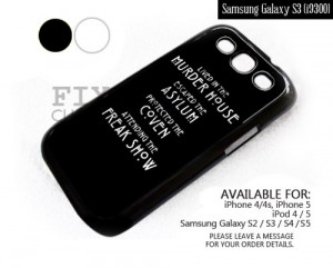 American Horror Story Black Quote case for Samsung Galaxy S3
